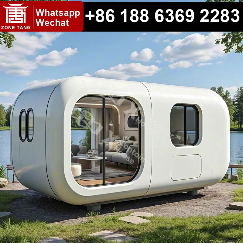 Renewable Energy Solutions - Prefab Modular Steel Cabin Apple Capsule
