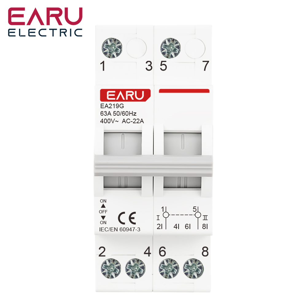 Din Rail Circuit Breaker - 2P 40A 63A AC400V 50/60Hz Din