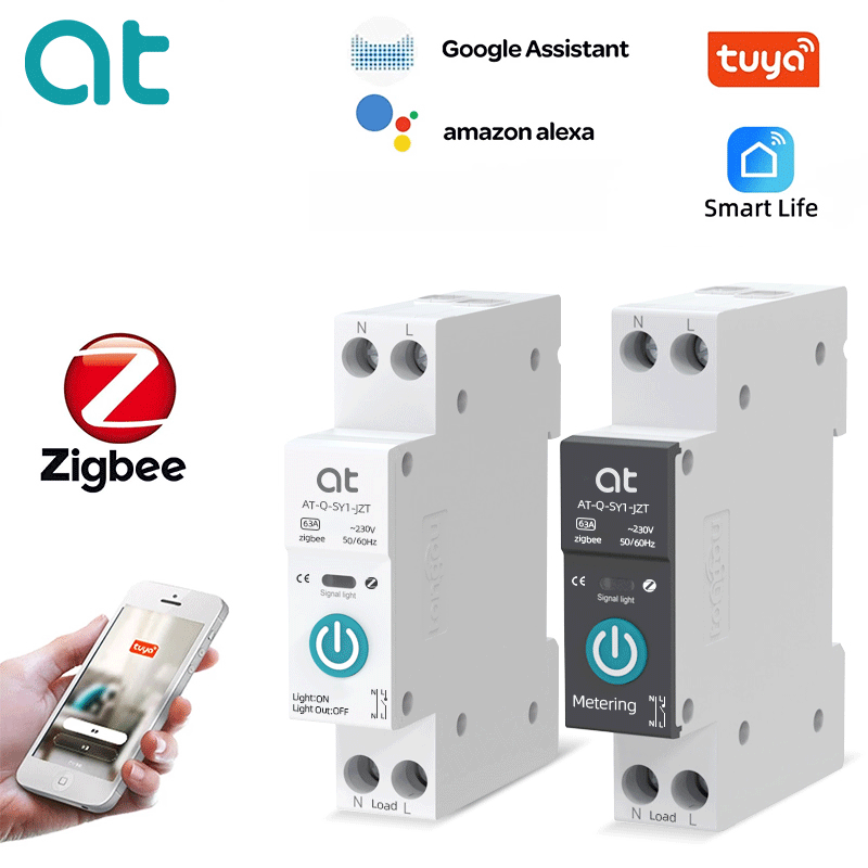 Din Rail Circuit Breaker - TUYA ZigBee With Metering Smart Circuit