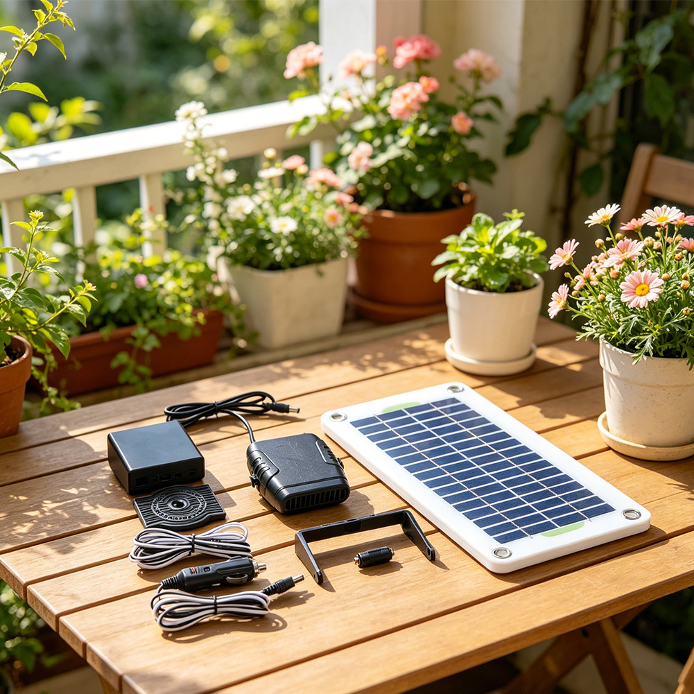 Renewable Energy Solutions - 30W 12V Portable Solar Fan Heater