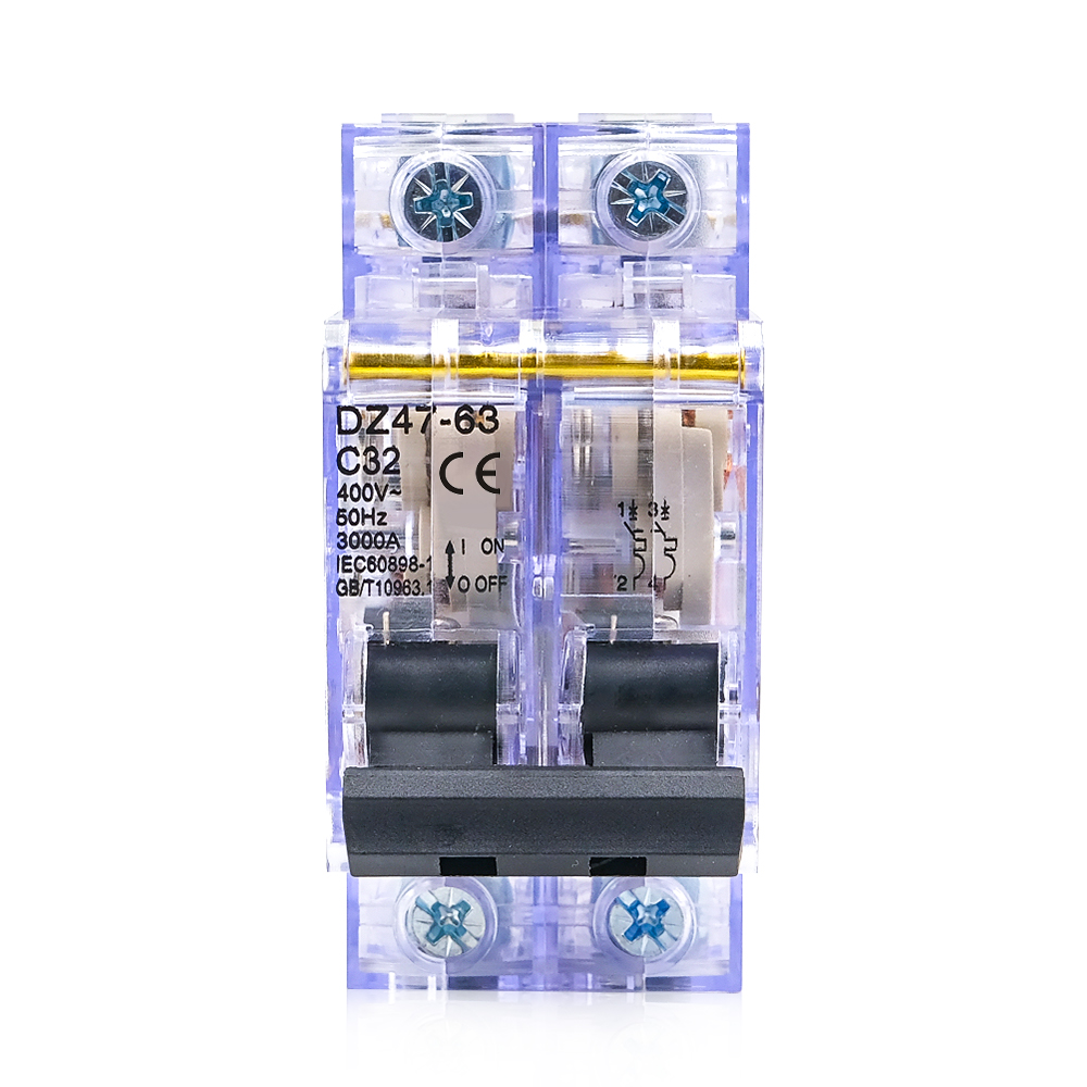 Din Rail Circuit Breaker - DZ47-63 Transparent Miniature Circuit Breaker 16-63A
