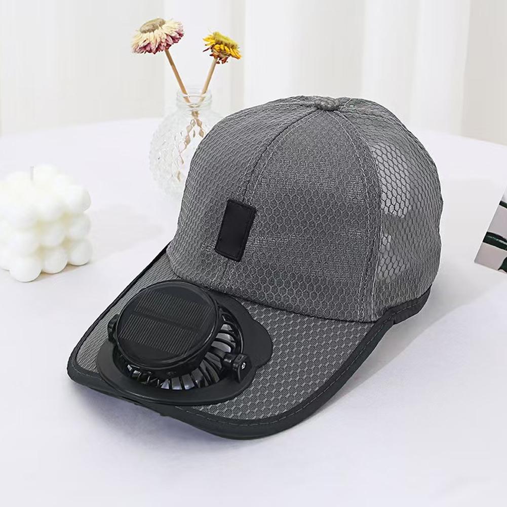 Renewable Energy Fan - Solar Powered Cap with Fan Summer