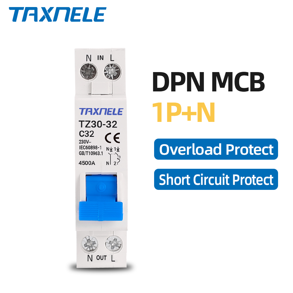 Din Rail Circuit Breaker - TZ30-32 DPN 1P+N Mini Circuit Breaker