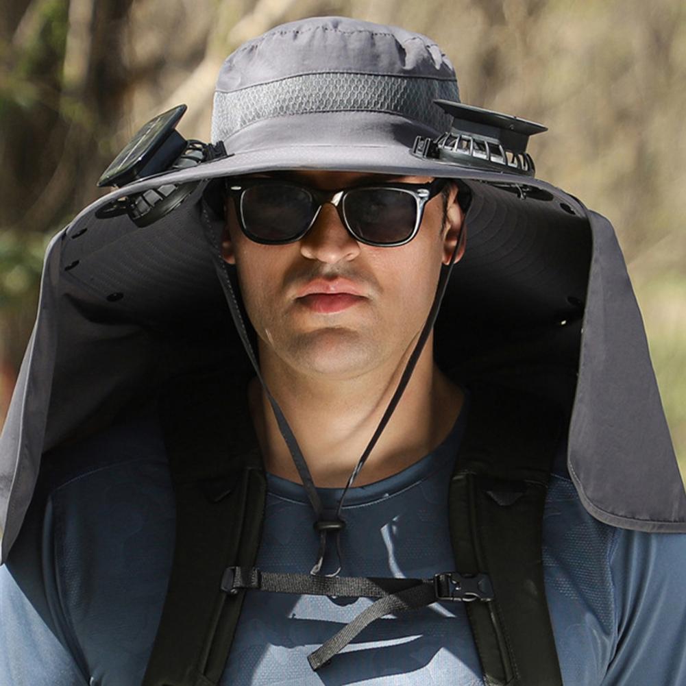 Solar Fan Hat With Neck Flap U – обзор и цена Renewable Energy Fan