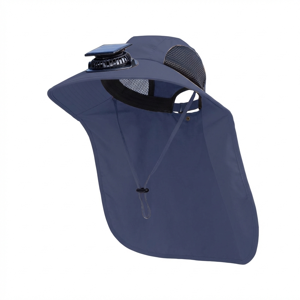 Solar Fan Hat with Neck Flap U – обзор и цена Renewable Energy Fan