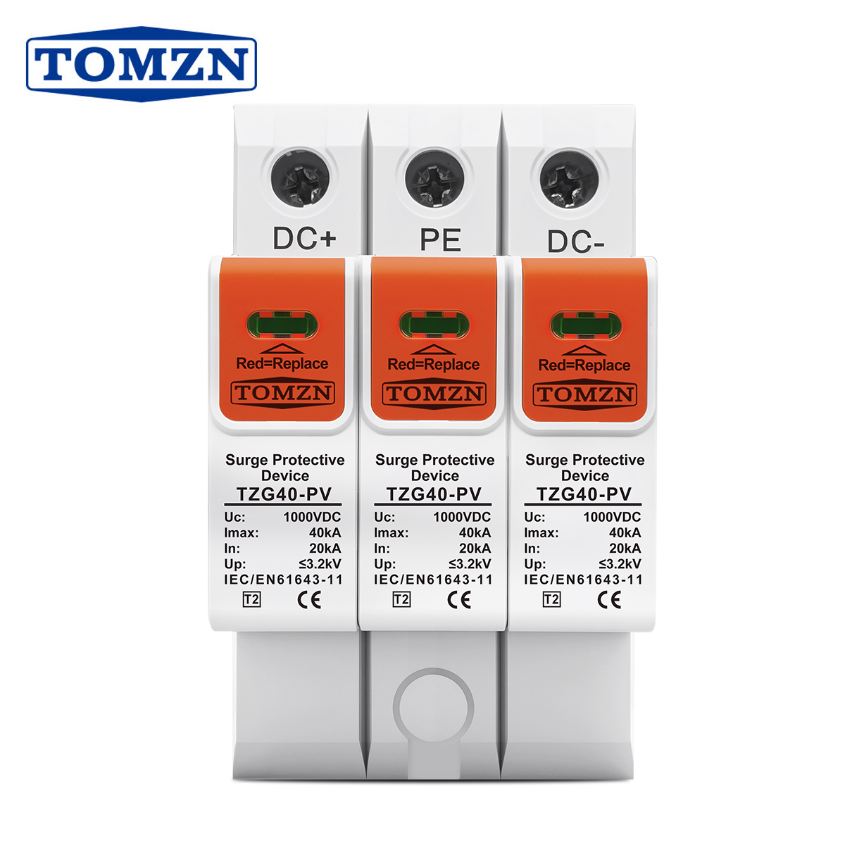 TZG40-PV 3P 1000V 1200V 1500V  – обзор и цена Din Rail Circuit Breaker