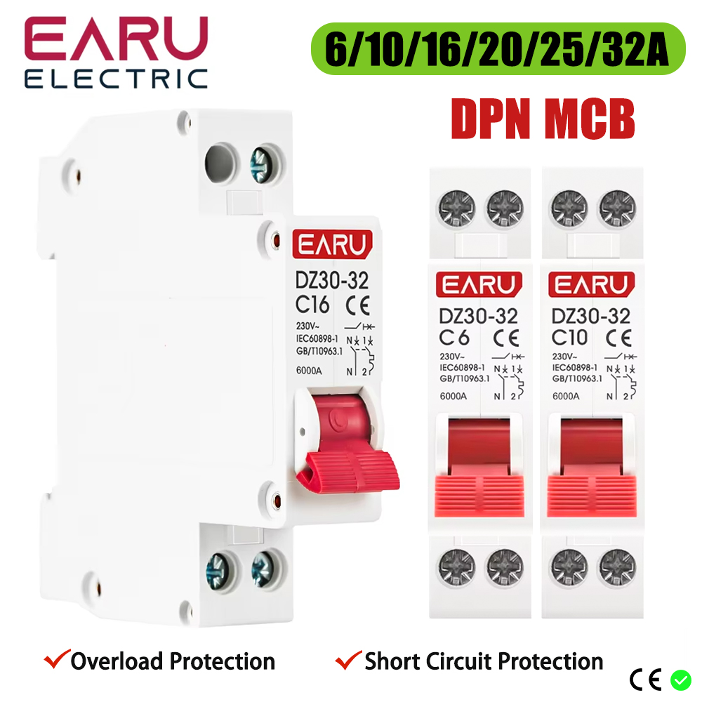 DZ30-32 DPN 1P+N Mini Circuit  – обзор и цена Din Rail Circuit Breaker