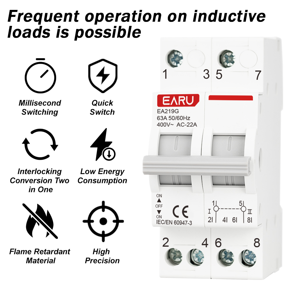 2P 40A 63A AC400V 50/60Hz Din  – обзор и цена Din Rail Circuit Breaker