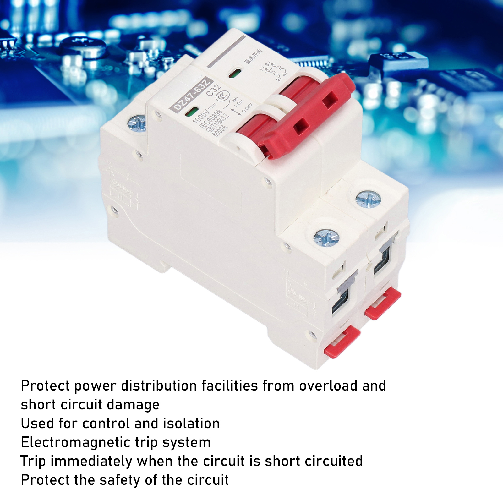 DC Miniature Circuit Breaker 2 – обзор и цена Din Rail Circuit Breaker