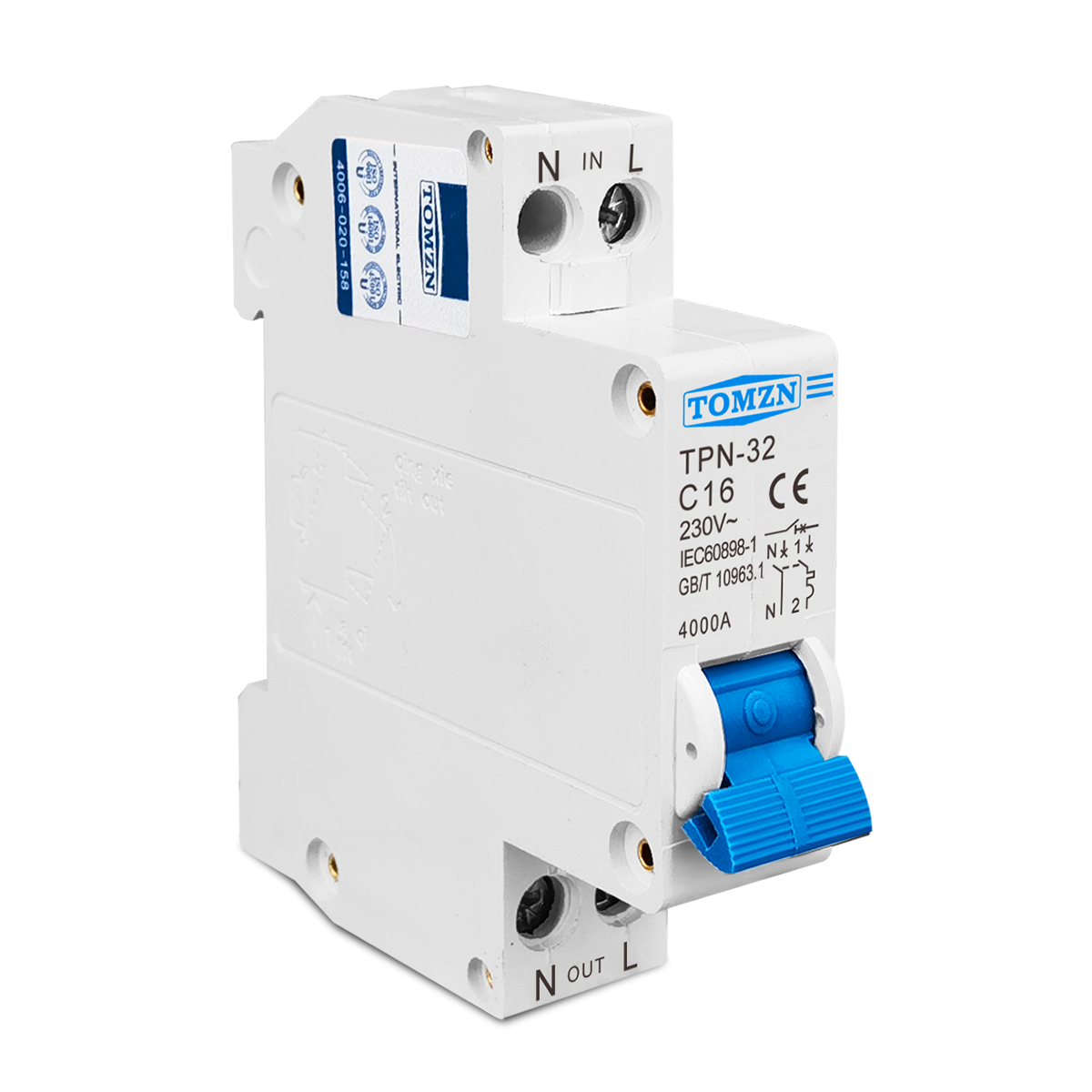 TOMZN TPN 1P+N Mini Circuit Br – обзор и цена Din Rail Circuit Breaker