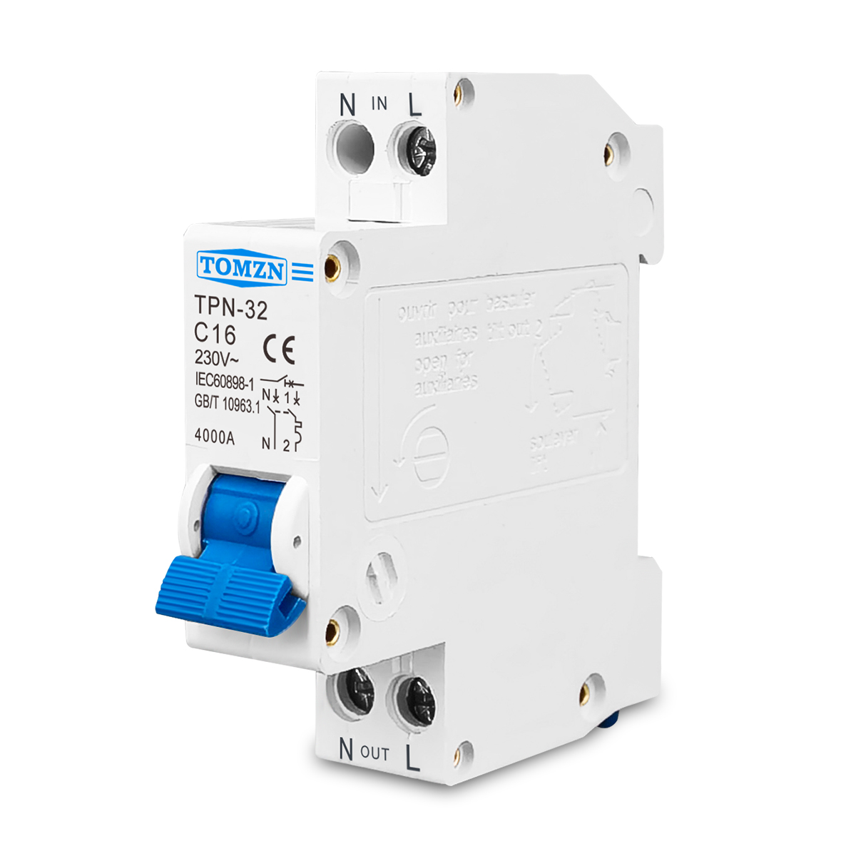 TOMZN TPN 1P+N Mini Circuit Br – обзор и цена Din Rail Circuit Breaker