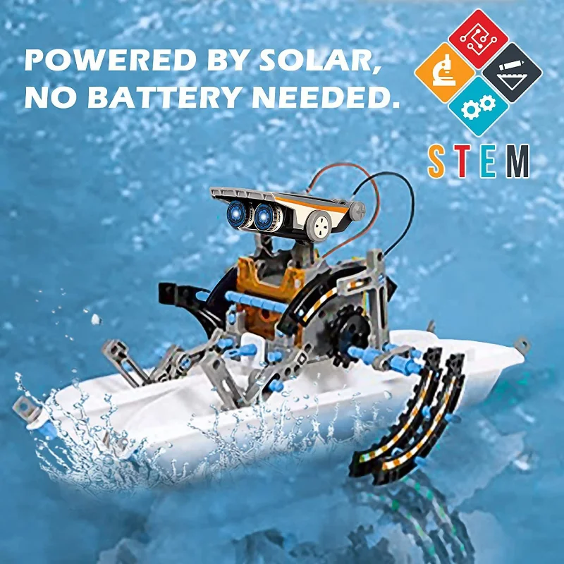13-in-1 Solar Powered Robot Ki – обзор и цена Renewable Energy Kits