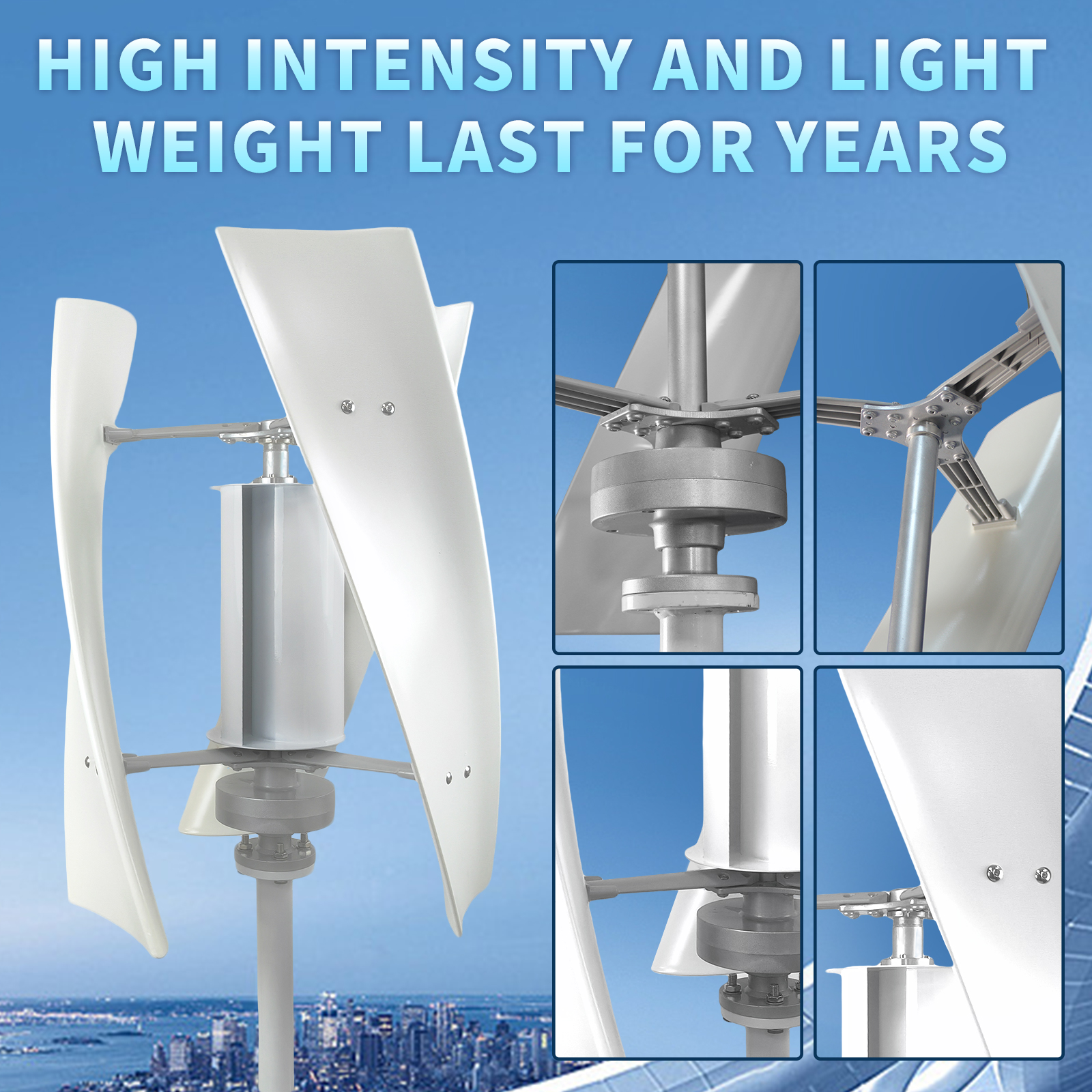 3000W High Efficiency Wind Tur – обзор и цена Wind Solar Hybrid Kit