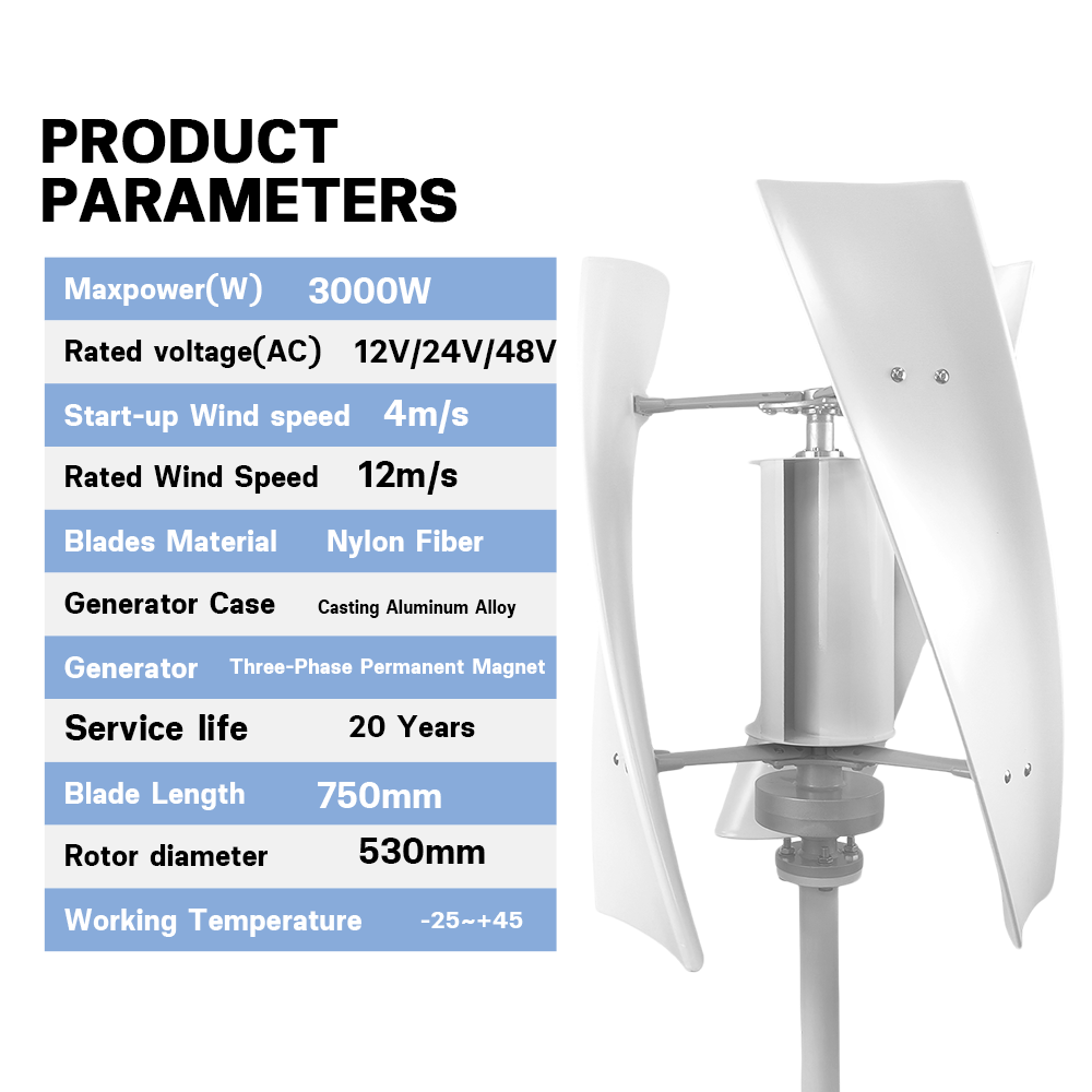 3000W High Efficiency Wind Tur – обзор и цена Wind Solar Hybrid Kit