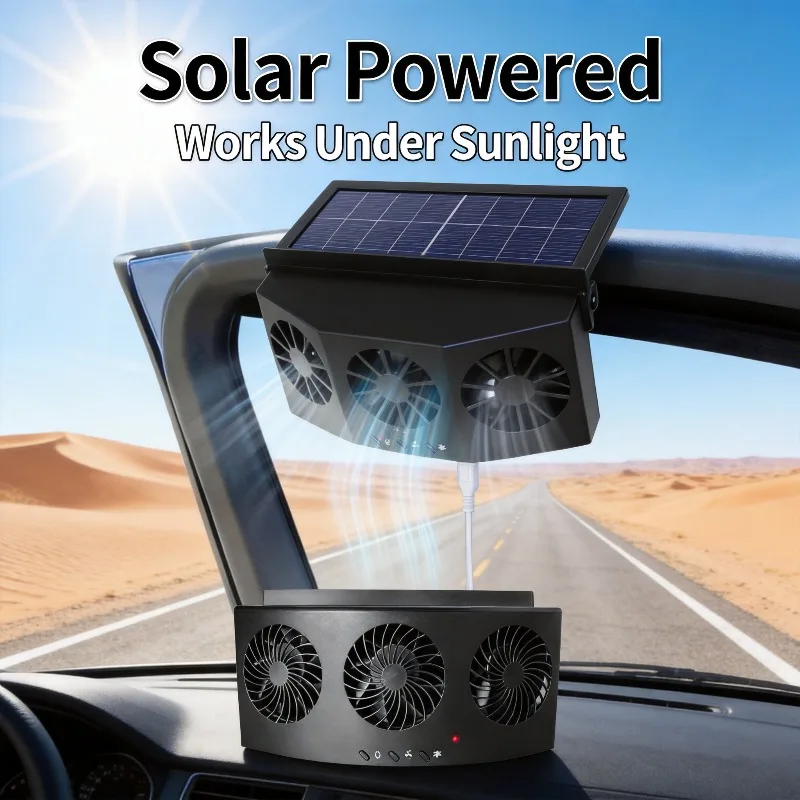 USB Solar Rechargeable Car Exh – обзор и цена Renewable Energy Fan