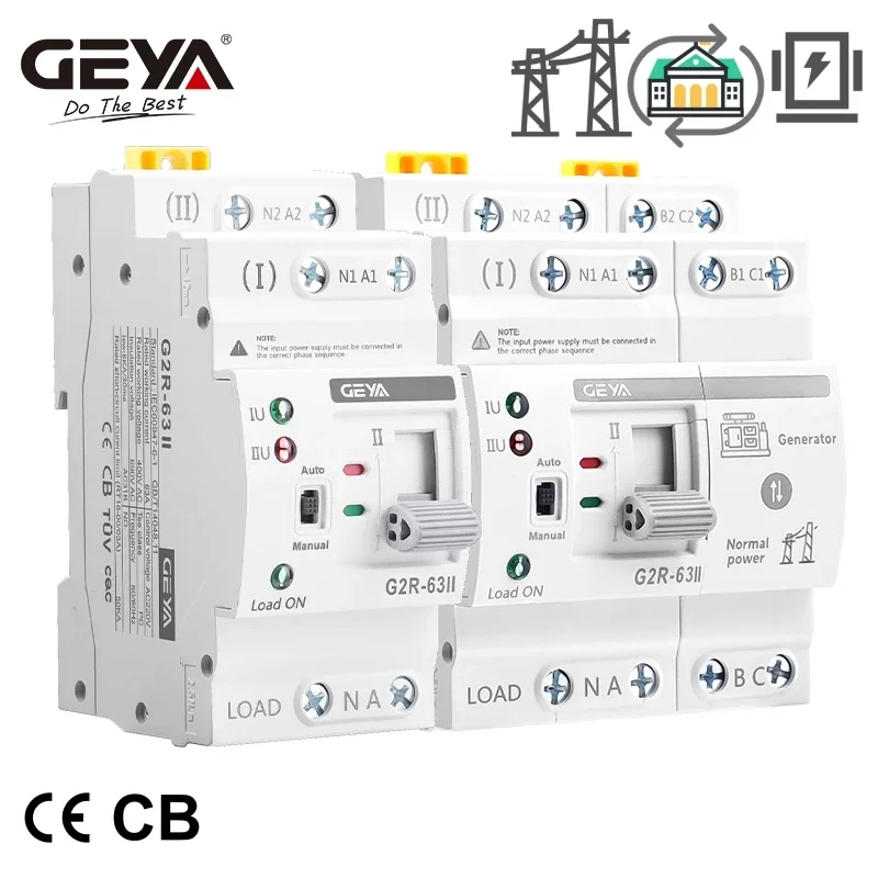GEYA G2R Smart ATS Din Rail Du – обзор и цена Din Rail Circuit Breaker