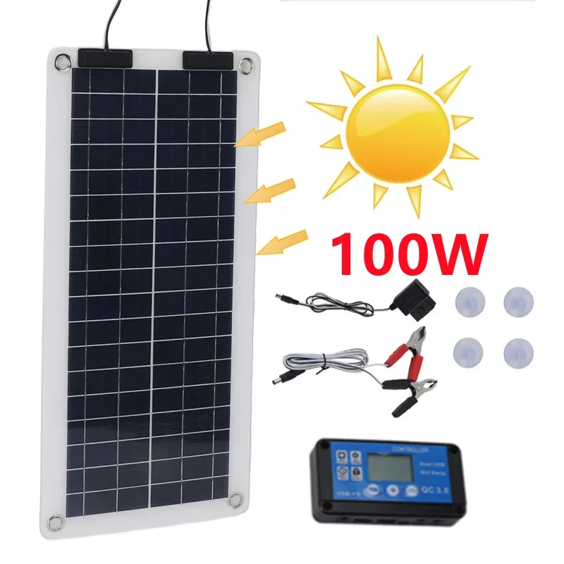 100W Solar Panel Charger Water – обзор и цена Renewable Energy Kits