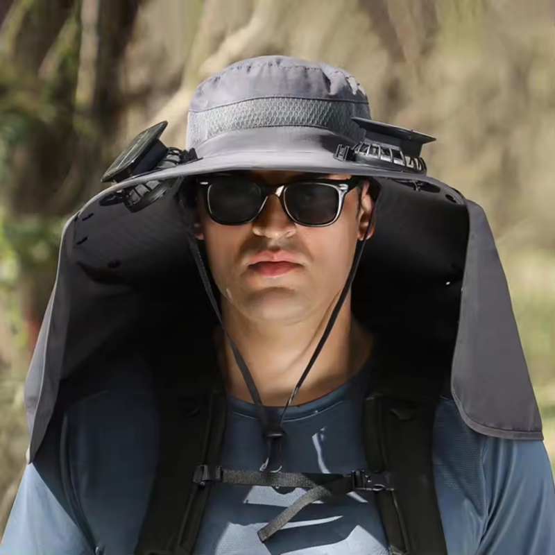 Solar Fan Hat Dual USB Recharg – обзор и цена Renewable Energy Fan