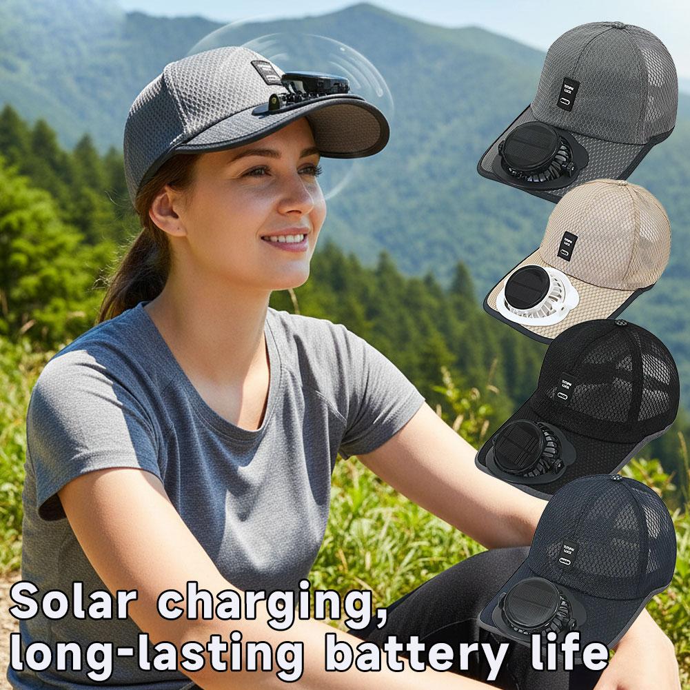 Solar Fan Hat Outdoor Sun Prot – обзор и цена Renewable Energy Fan