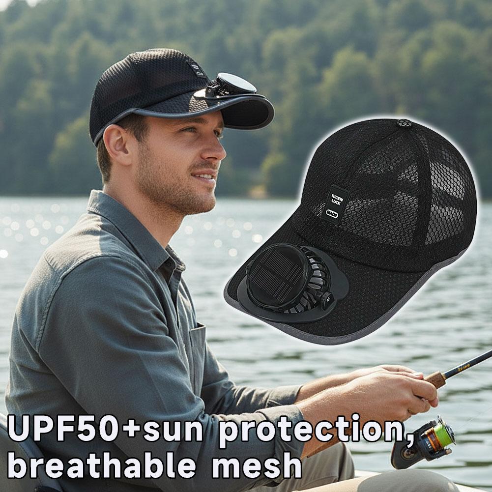 Solar Fan Hat Outdoor Sun Prot – обзор и цена Renewable Energy Fan