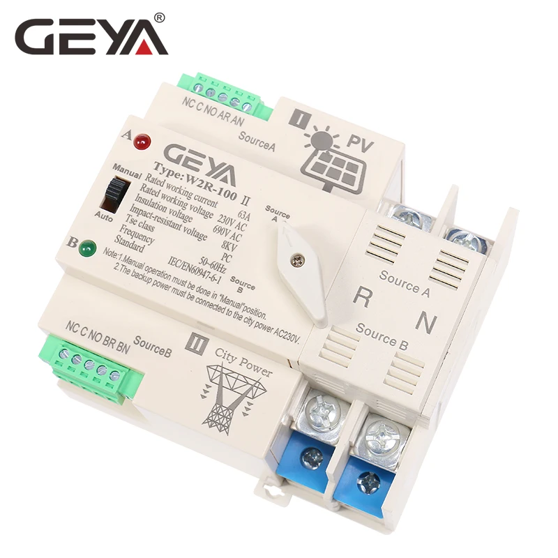 GEYA on-Grid Solar Power Autom – обзор и цена Din Rail Circuit Breaker