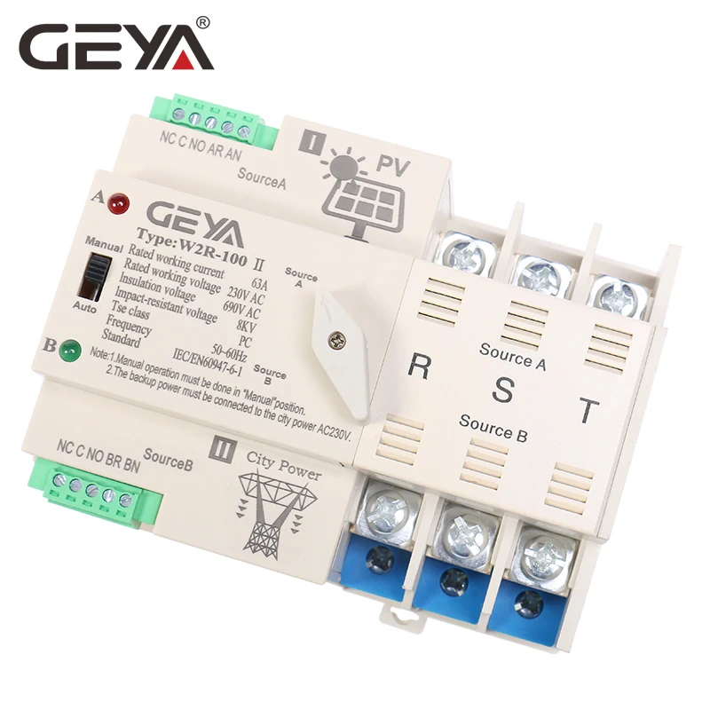 GEYA on-Grid Solar Power Autom – обзор и цена Din Rail Circuit Breaker