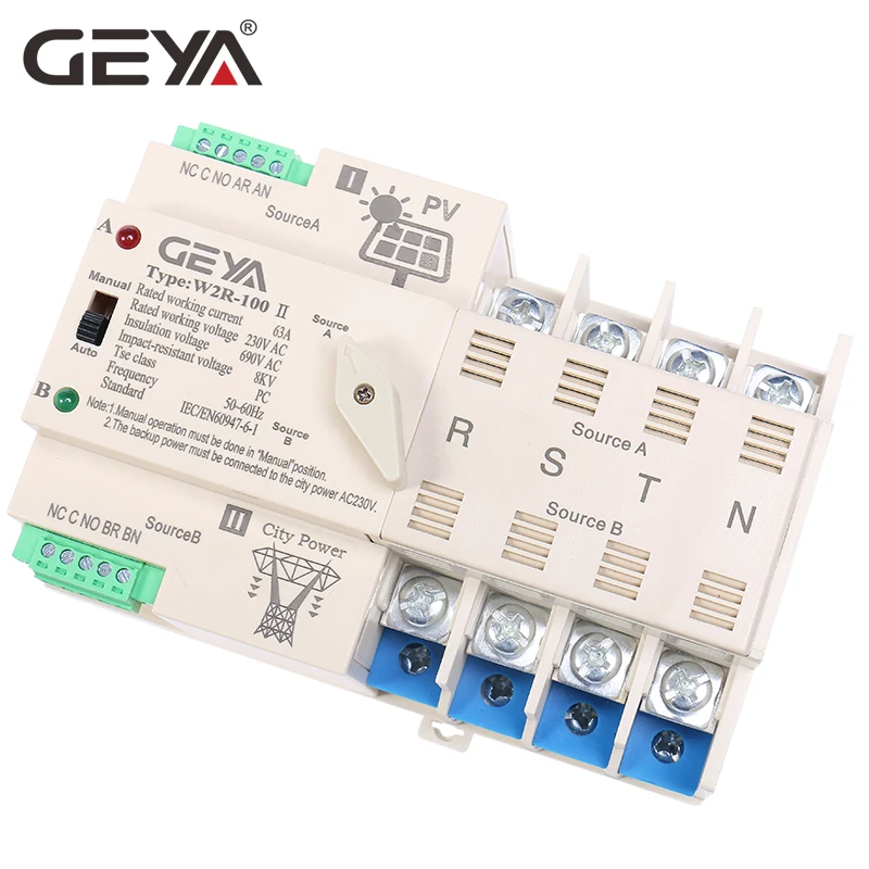 GEYA on-Grid Solar Power Autom – обзор и цена Din Rail Circuit Breaker