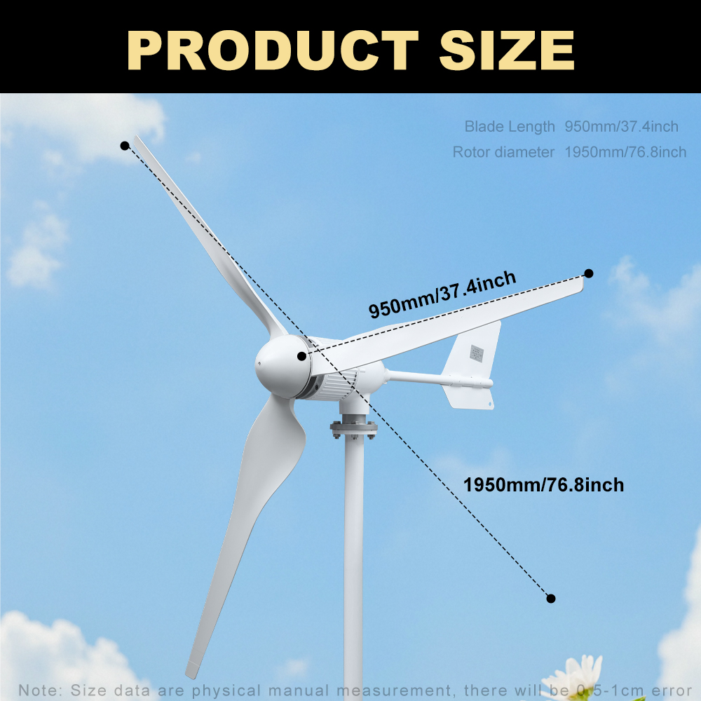 5000W 5KW Horizontal Axis Wind – обзор и цена Wind Solar Hybrid Kit
