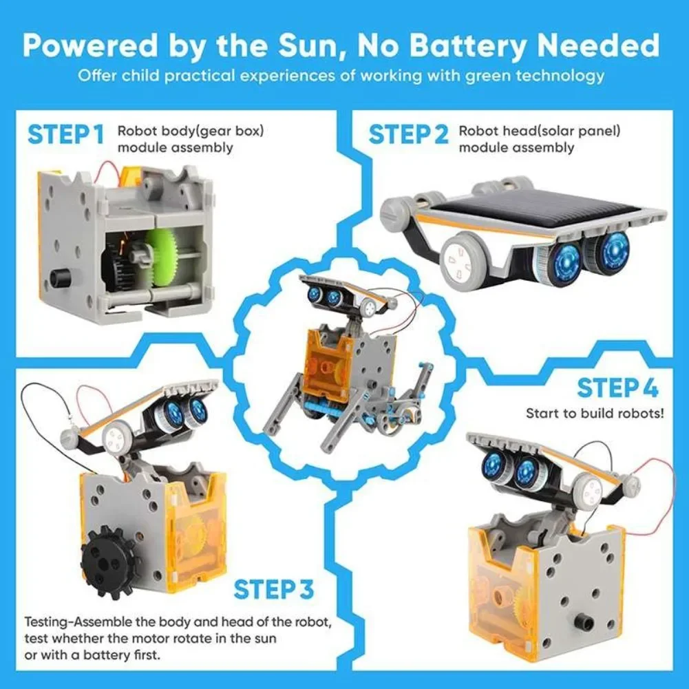13 in 1 Solar Powered Robot Sc – обзор и цена Renewable Energy Kits