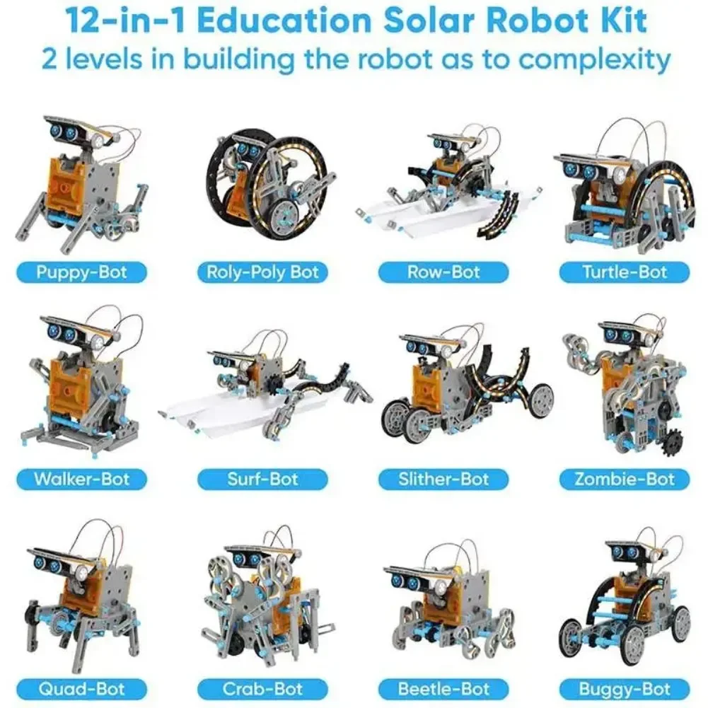 13 in 1 Solar Powered Robot Sc – обзор и цена Renewable Energy Kits