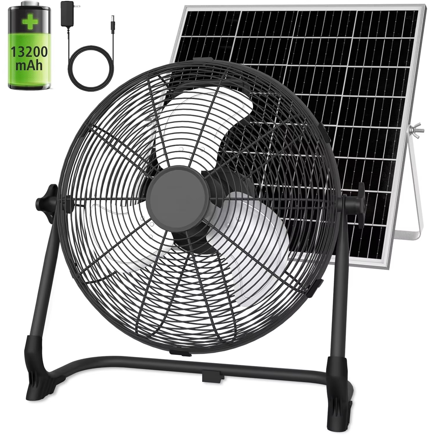 12inch Portable Solar Floor Fa – обзор и цена Renewable Energy Fan