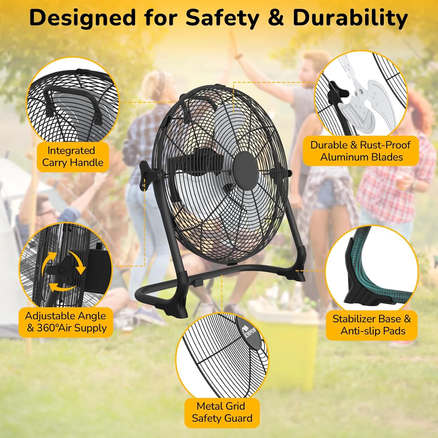 12inch Portable Solar Floor Fa – обзор и цена Renewable Energy Fan