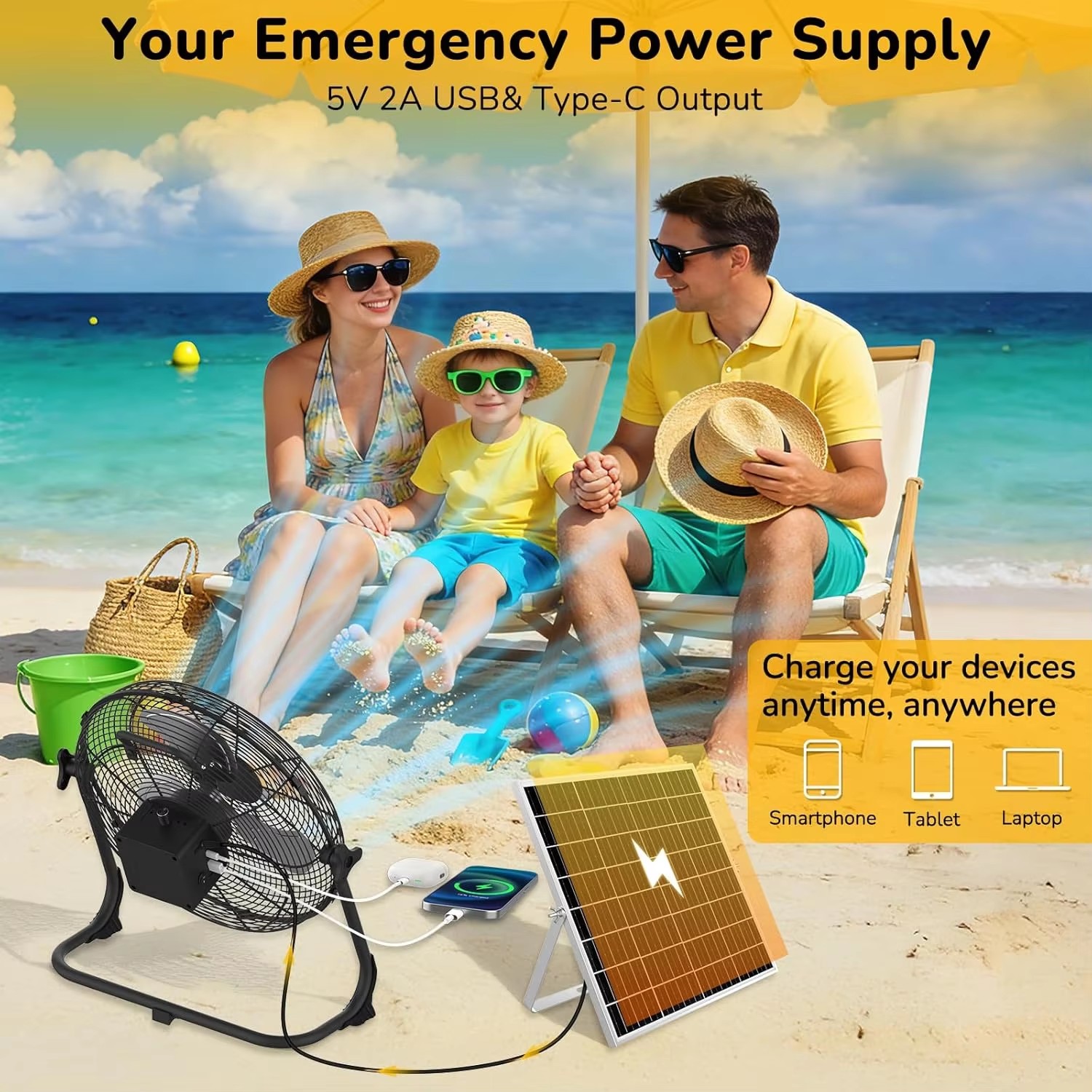 12inch Portable Solar Floor Fa – обзор и цена Renewable Energy Fan