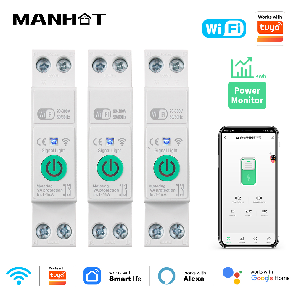 Smart WiFi Circuit Breaker Swi – обзор и цена Din Rail Circuit Breaker