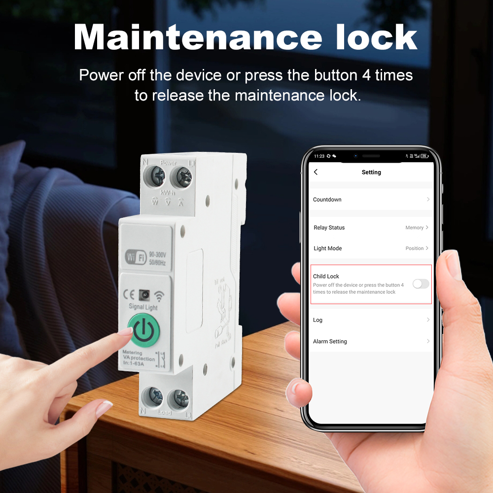 Smart WiFi Circuit Breaker Swi – обзор и цена Din Rail Circuit Breaker